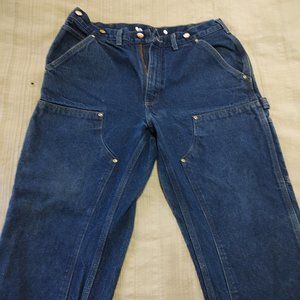 CARHARTT Denim Dungaree Work Pants 33x32